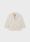 Boys Beige Striped Cotton & Linen Blazer Mayoral ( Match - C )