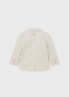 Boys Beige Striped Cotton & Linen Blazer Mayoral ( Match - C )