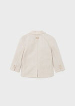 Boys Beige Striped Cotton & Linen Blazer Mayoral ( Match - C )