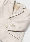 Boys Beige Striped Cotton & Linen Blazer Mayoral ( Match - C )