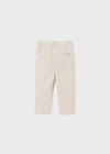 Boys Beige Striped Cotton & Linen Trousers Mayoral ( Match - C )