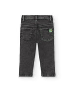 Boys' Black "Let's Play" Denim Trousers (Tuc Tuc)