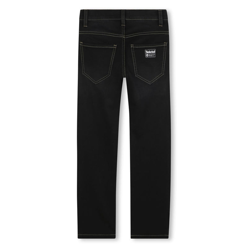 Boys Black Stretch Denim Jeans