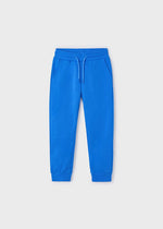 Boys' Blue Basic Cuffed Fleece Trousers (mayoral)