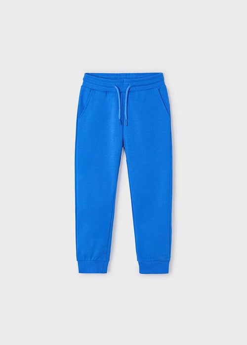 Boys' Blue Basic Cuffed Fleece Trousers (mayoral)