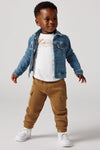 Boys' Blue & Brown Cotton Trouser Set (Levis)