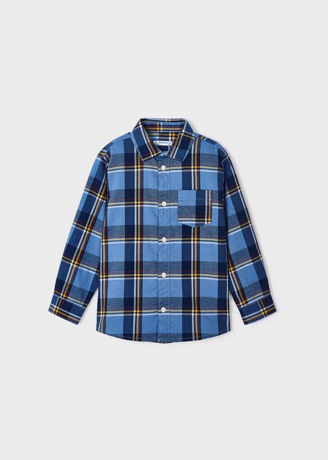 Boys Blue Check Shirt (mayoral)