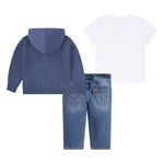 Boys Blue Cotton & Denim Trouser Set (Levis)