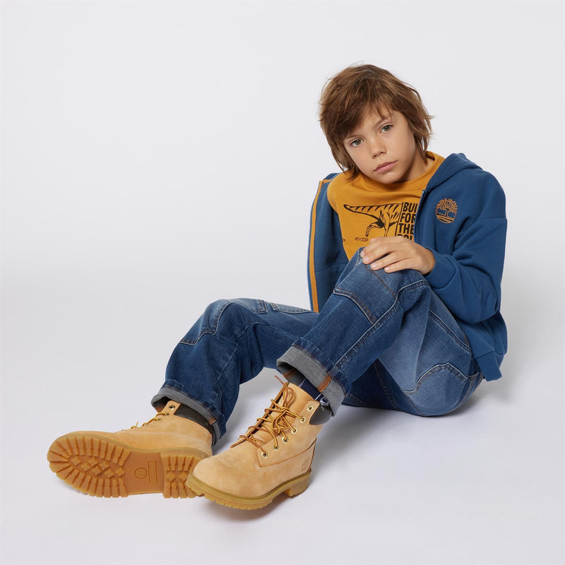 Boys blue timberlands best sale