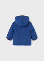 Boys Blue Hooded Parka Coat (mayoral)