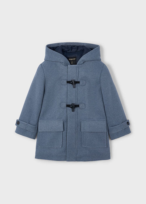 Boys Blue Hooded Trench Coat