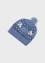 Boys Blue Knitted Hat & Scarf Set (mayoral)