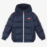 Boys Blue Logo Puffer Jacket (Levis)