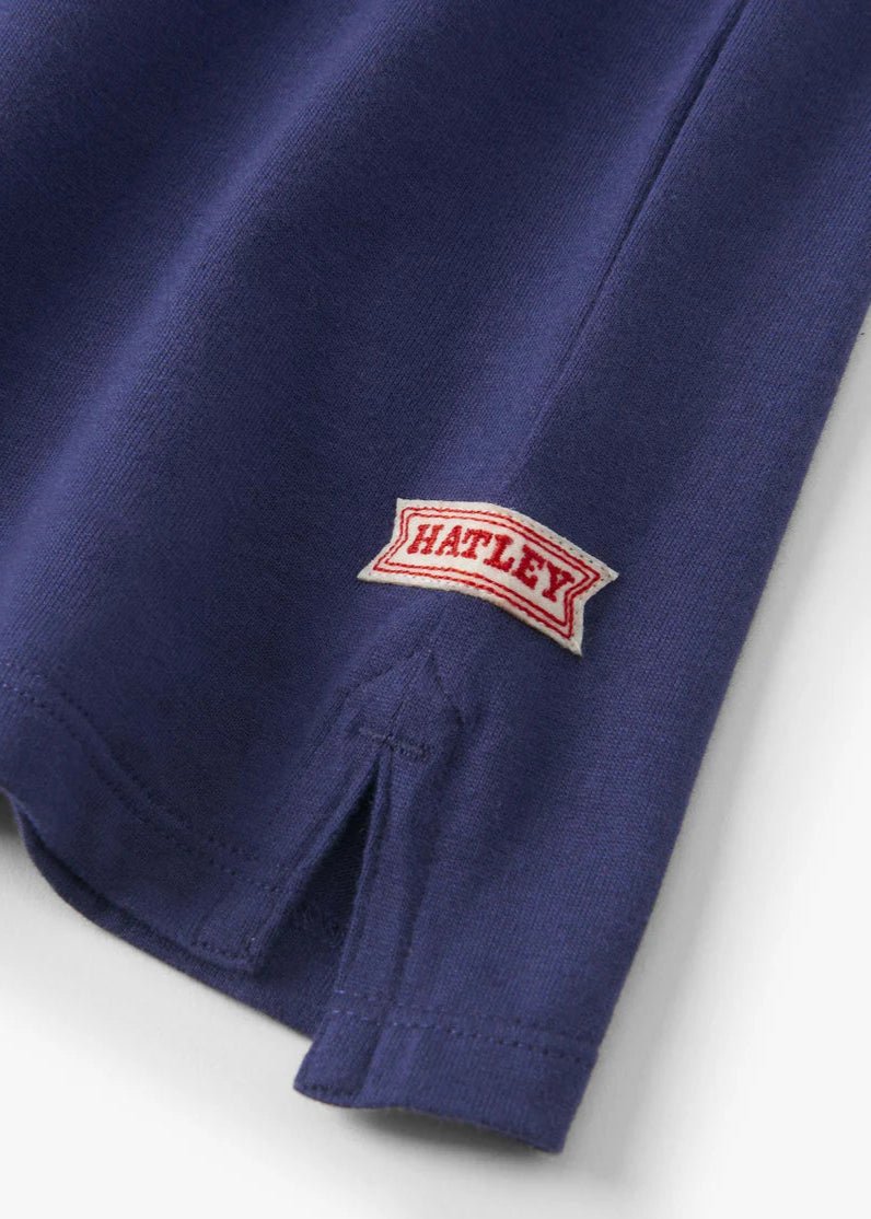 Boys Blue Rugby Stripe Polo Shirt