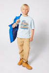 Boys Blue Short Sleeves T-Shirt