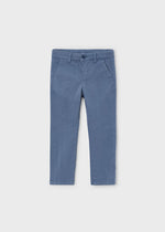 Boys Blue Slim Fit Chinos Trousers