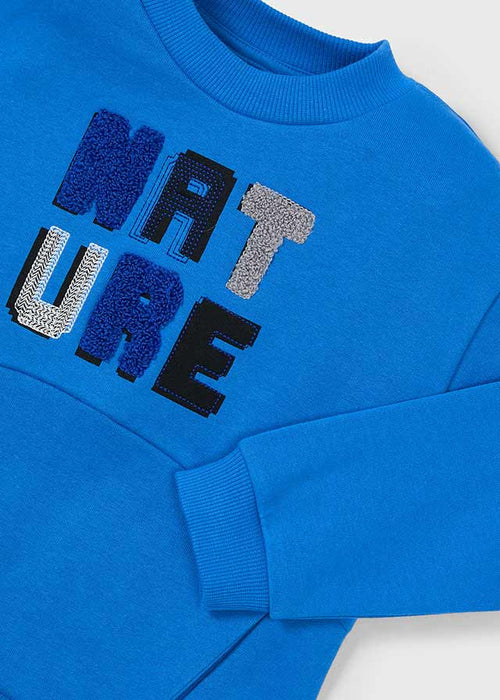 Boys' Blue Sweatshirt with "NATURE" (Mayoral)