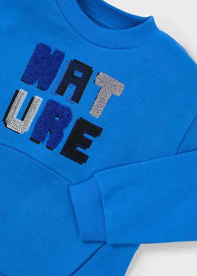 Boys' Blue Sweatshirt with "NATURE" (Mayoral)