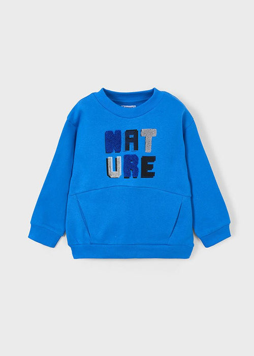 Boys' Blue Sweatshirt with "NATURE" (Mayoral)