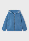 Boys Blue Zip - Up Hoodie