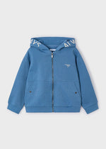 Boys Blue Zip - Up Hoodie