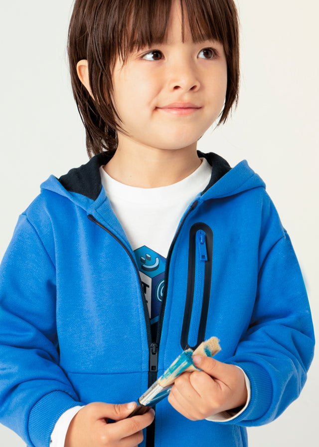 Boys Blue Zip - Up Hoodie (Mayoral)