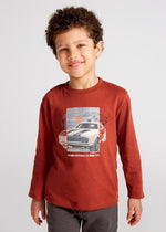 Boys' Brick Red Muscle Car Graphic Tee (Mayoral)