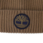 Boys Brown Ribbed Knit Beanie