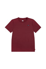 Boys Burgundy Batwing Chest Logo T-Shirt