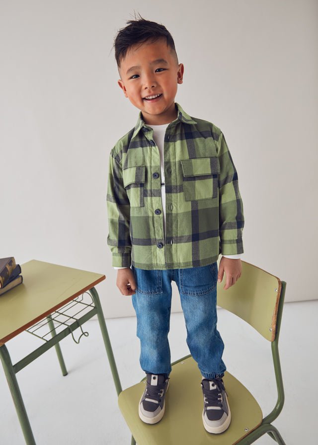 Boys Checked Overshirt