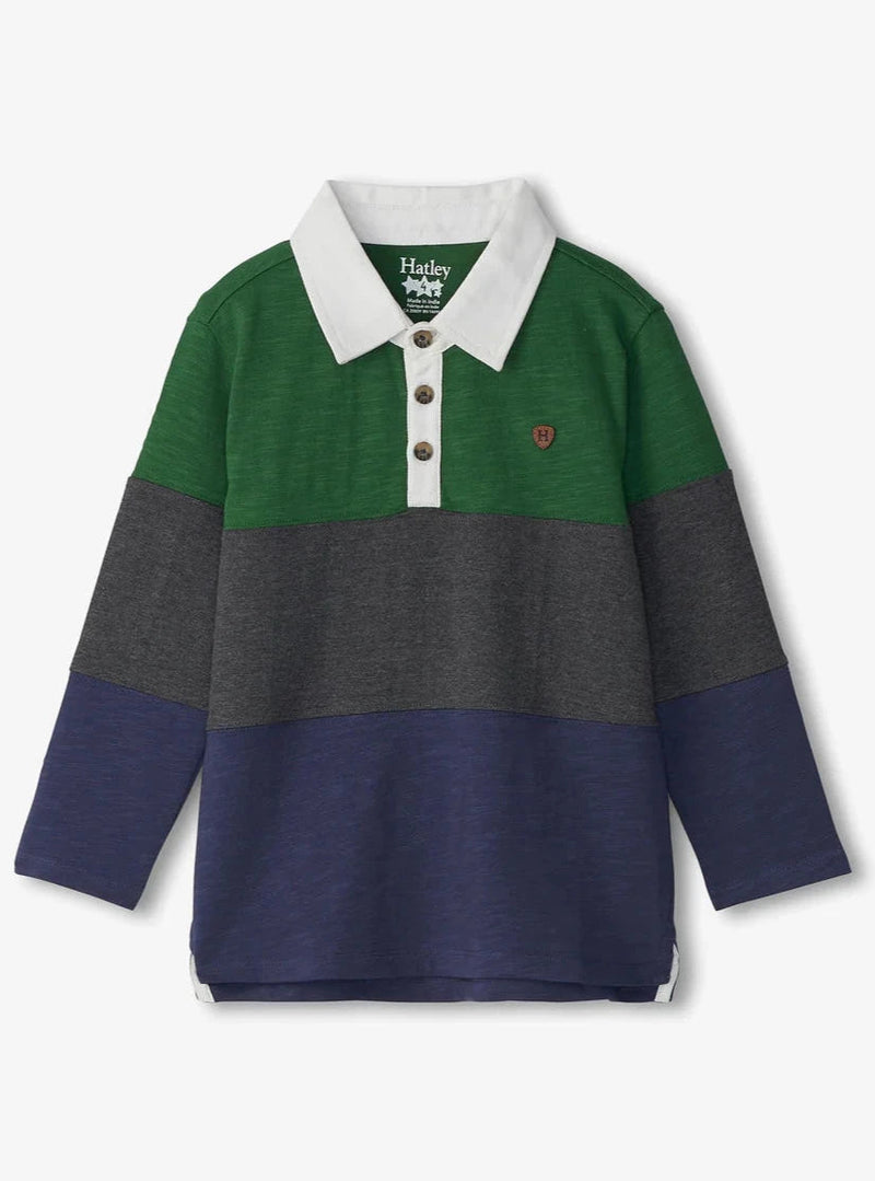 Boys' Color Block Cotton Polo Shirt