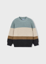 Boys Color - Block Knitted Jumper