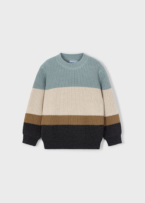 Boys Color - Block Knitted Jumper