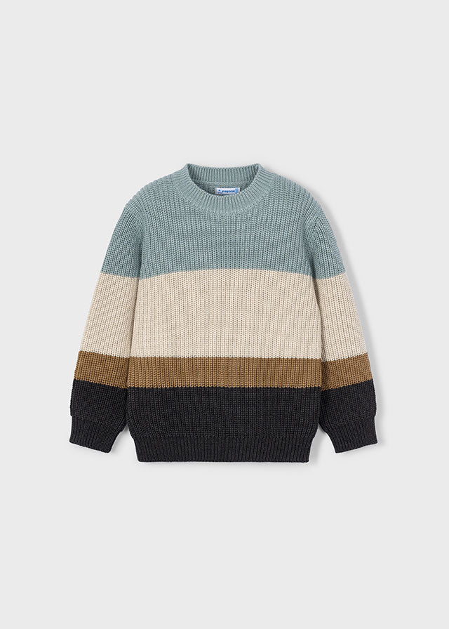 Boys Color - Block Knitted Jumper