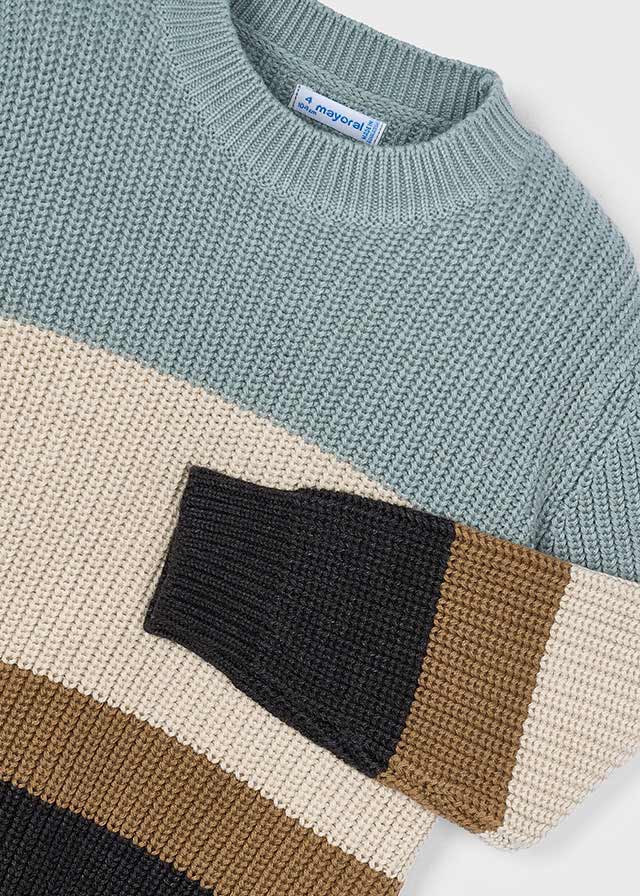 Boys Color - Block Knitted Jumper