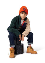 Boys Colourblock Sherpa Zip Jacket With Chest Pocket