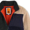 Boys Colourblock Sherpa Zip Jacket With Chest Pocket