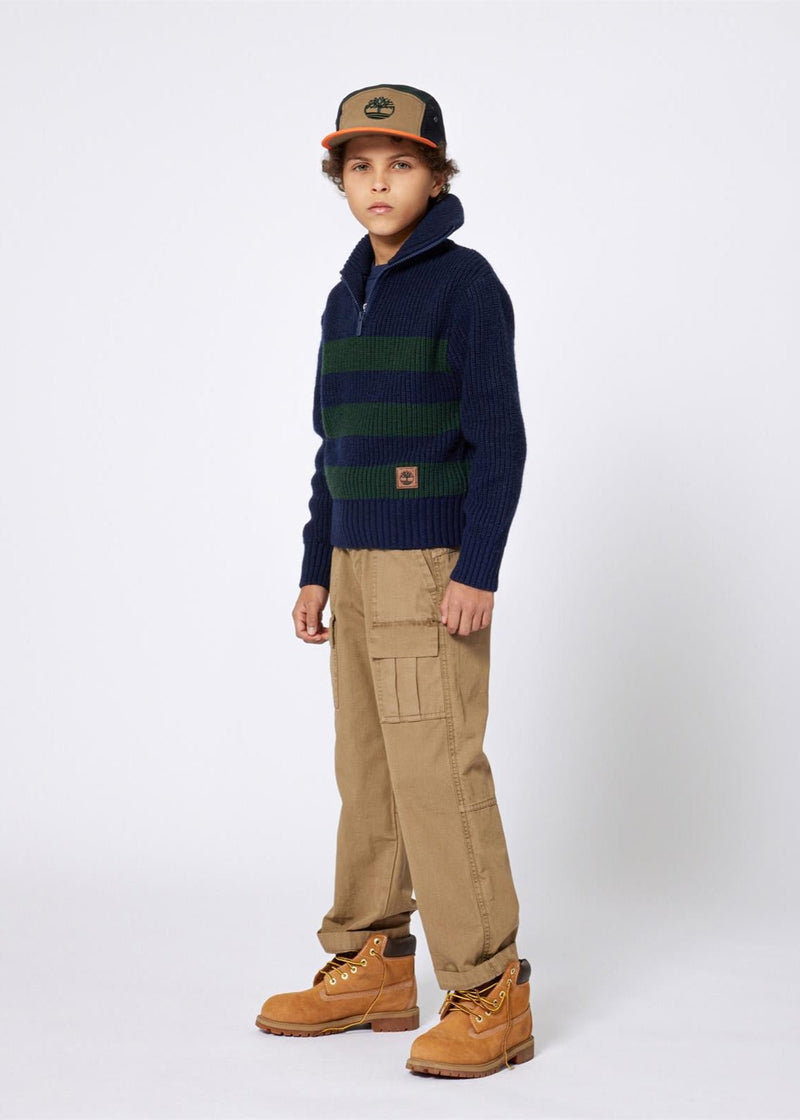Boys Colourblock Twill Cap