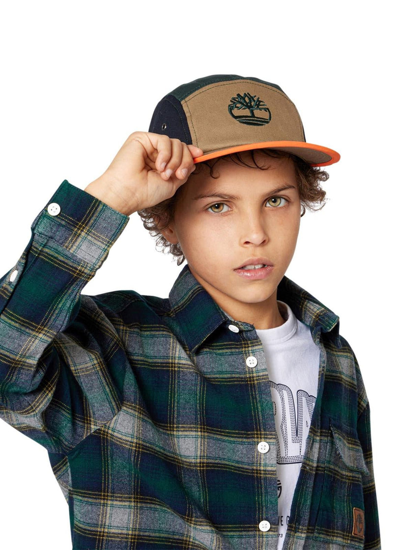 Boys Colourblock Twill Cap