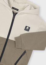 Boys Colourblock Zip - Up Hoodie