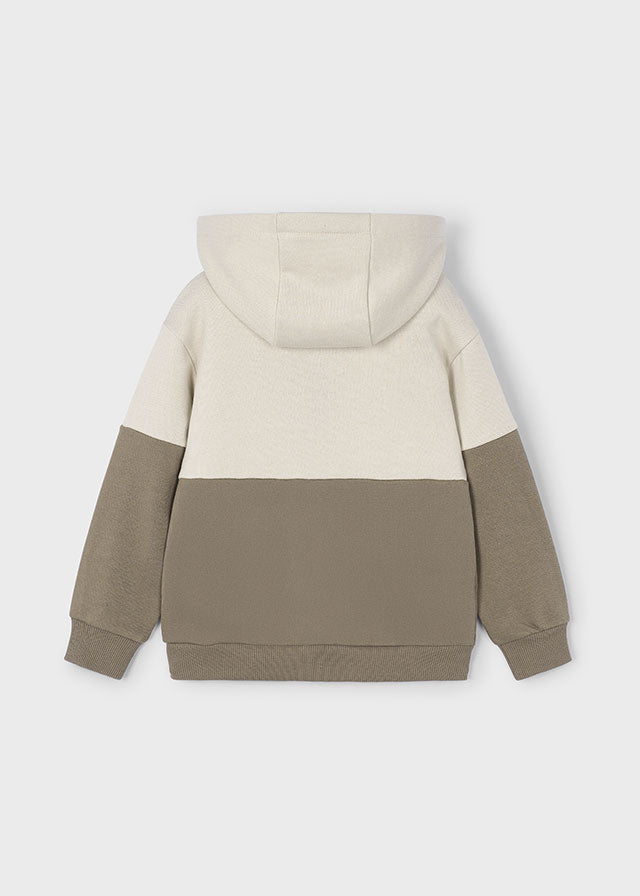 Boys Colourblock Zip - Up Hoodie