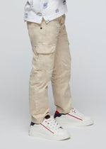 Boys Cotton Cargo Trousers