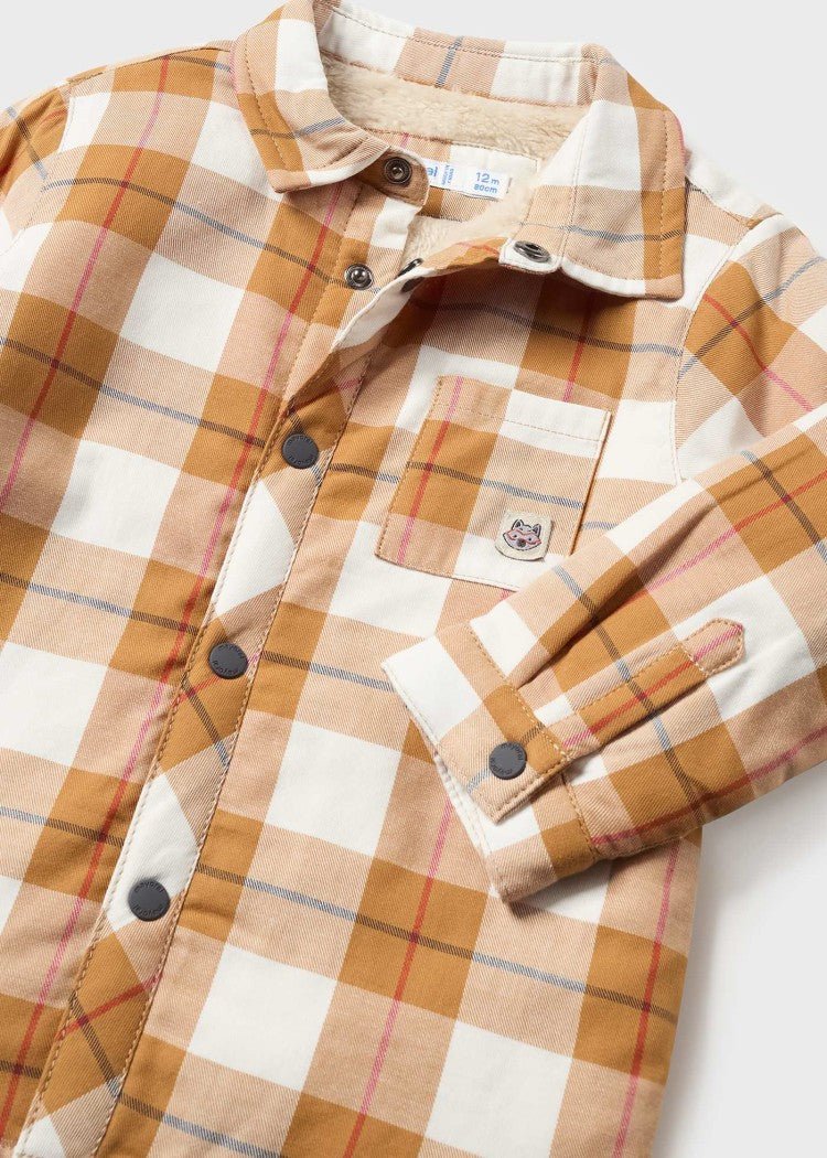 Boys Cotton Check Overshirt