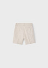 Boys Cotton - Linen Blend Bermuda Shorts