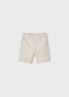 Boys Cotton - Linen Blend Bermuda Shorts