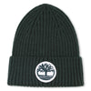 Boys Dark Green Ribbed Knit Beanie