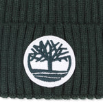 Boys Dark Green Ribbed Knit Beanie