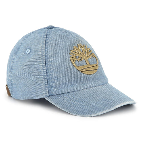 Boys Denim Embroidered Logo Cap