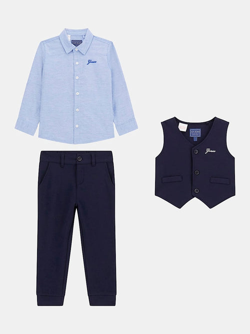 Boys' Elegant Ceremony Vest, Shirt & Pants Set