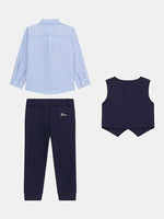 Boys' Elegant Ceremony Vest, Shirt & Pants Set